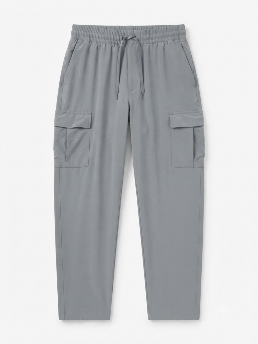 Patagonia gray drawstring cargo barrel pants with back pocket. Size Small. EUC